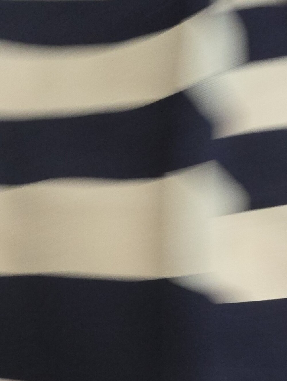 Adelyn Rae Navy and Cream Striped V-Neck Fit-and-Flare Dress - Picture 8 of 12
